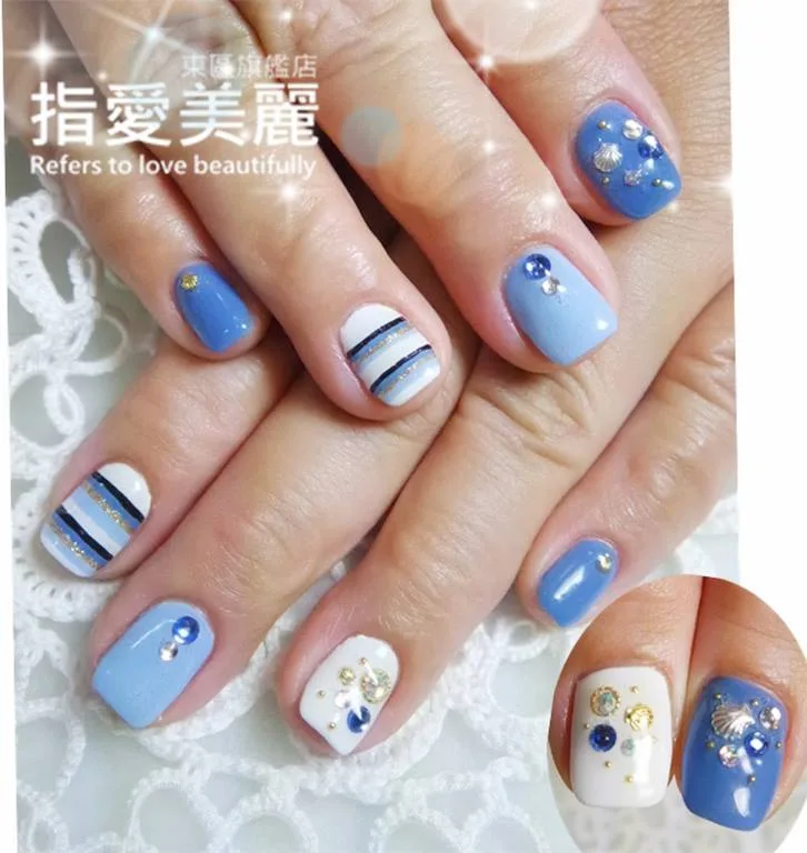 台南美甲教學｜指愛美麗 藝術美甲沙龍 ❃ 又來找老師做美美的指甲拉～這次的風格一樣讓我愛不釋手！