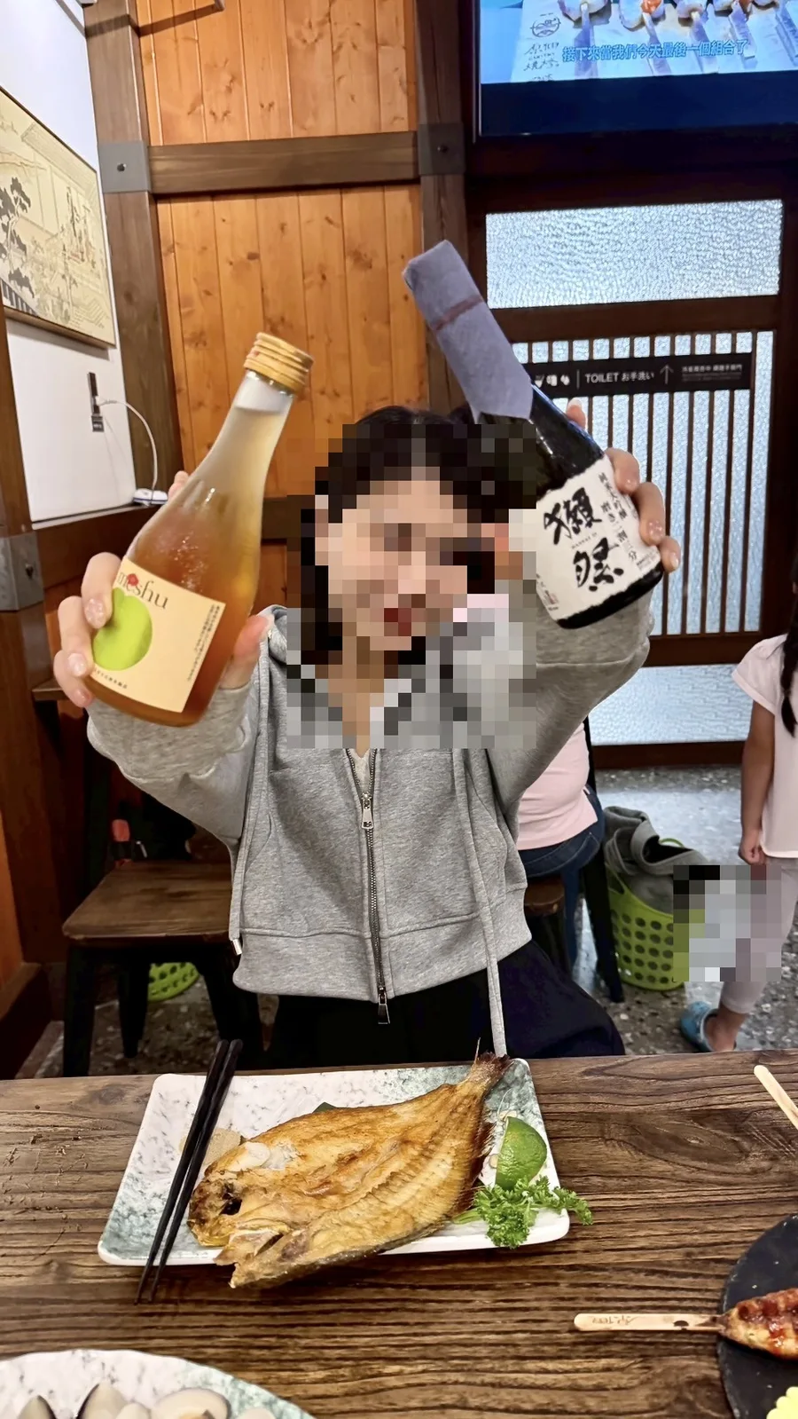 原佃燒烤梅酒與獺祭清酒