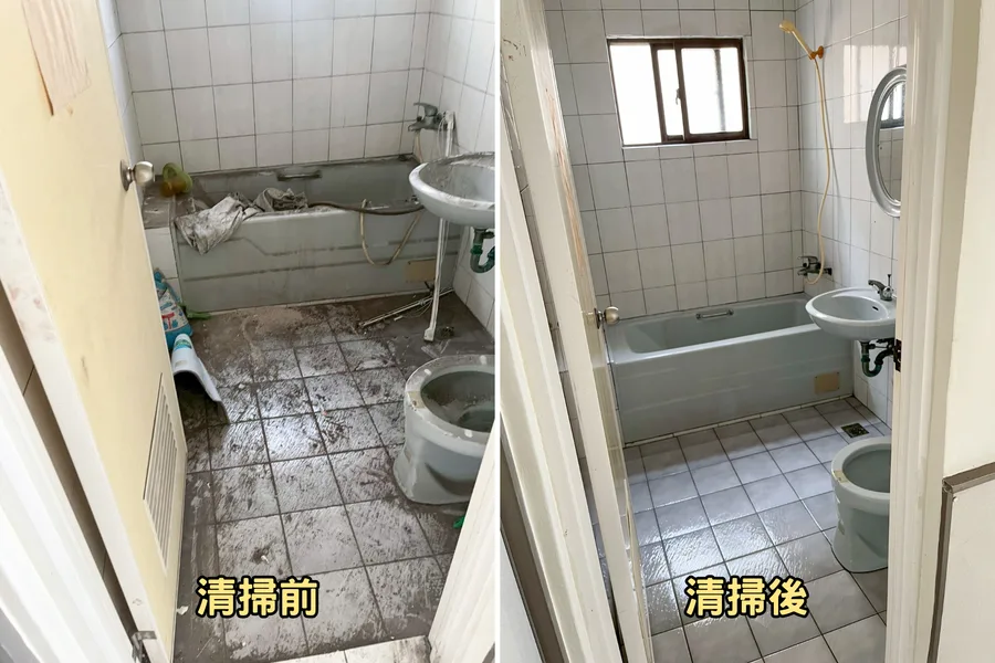 空屋清潔變身大作戰｜高雄明潔清潔公司專業出擊｜地板、馬桶、陽台全搞定