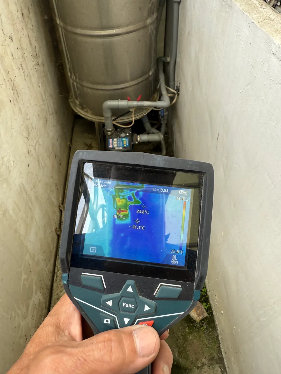 台南抓漏推薦│地震竟然震破水管│熱顯像儀器揪出漏水│還好找對