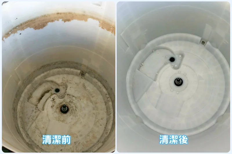 洗衣機要多久清一次？台南屋主找倍亮清潔拆洗內桶才發現：外表乾淨裡面藏滿污垢