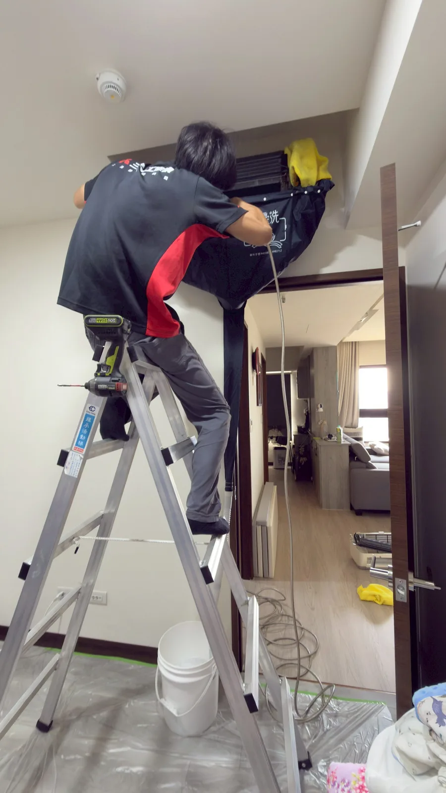 到府洗冷氣防水措施接水罩