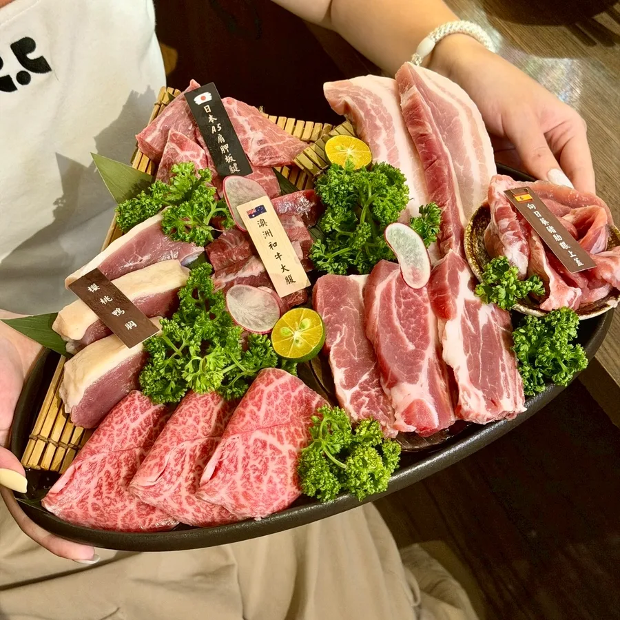 高雄燒肉推薦 鉄人燒肉雙人極品饗宴大肉盤