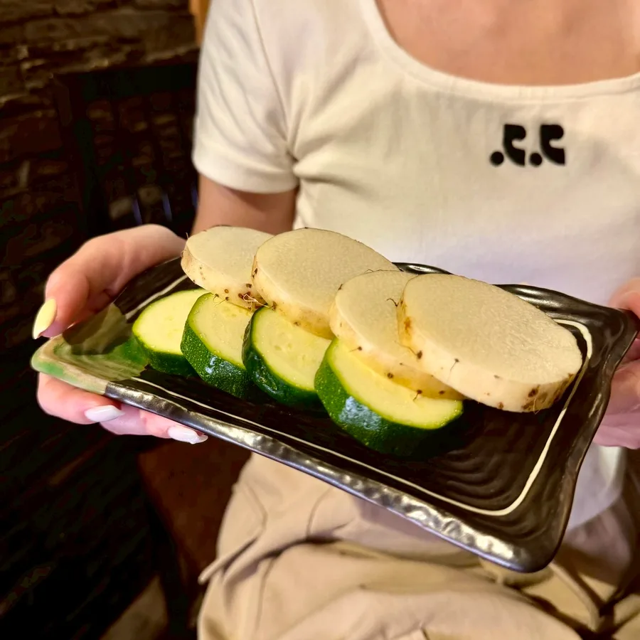 鉄人燒肉烤蔬菜山藥櫛瓜